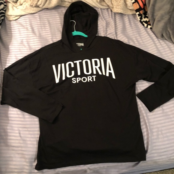 Victoria's Secret Tops - BNWOT VS Sport Hooded Shirt Size Large